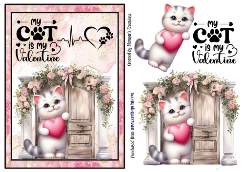 My Cat is my Valentine. 