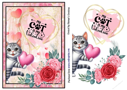 My Cat is my Valentine. 