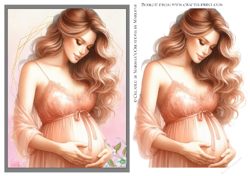 Beauty mum to be girl