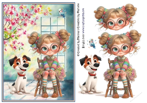 Quirky Girl Card