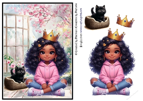 Quirky Girl Card