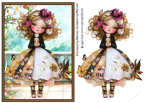 Quirky Girl Card