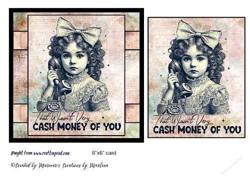 Retro Funny Sarcastic Sassy Girl card