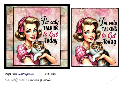 Retro Funny Sarcastic Sassy Girl card