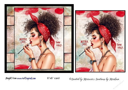 Retro Funny Sarcastic Sassy Girl card