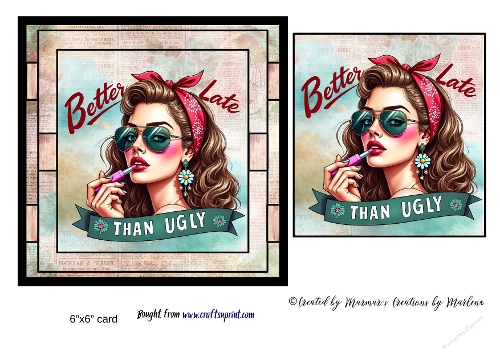 Retro Funny Sarcastic Sassy Girl card