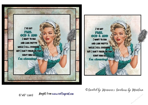 Retro Funny Sarcastic Sassy Girl card