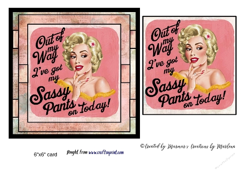 Retro Funny Sarcastic Sassy Girl card