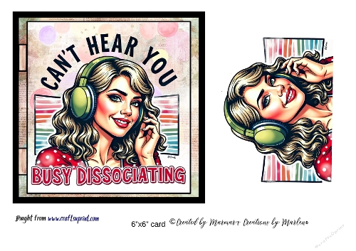 Retro Funny Sarcastic Sassy Girl card