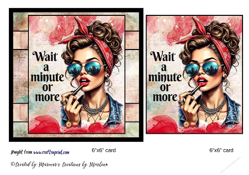 Retro Funny Sarcastic Sassy Girl card