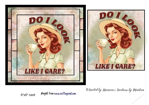 Retro Funny Sarcastic Sassy Girl card