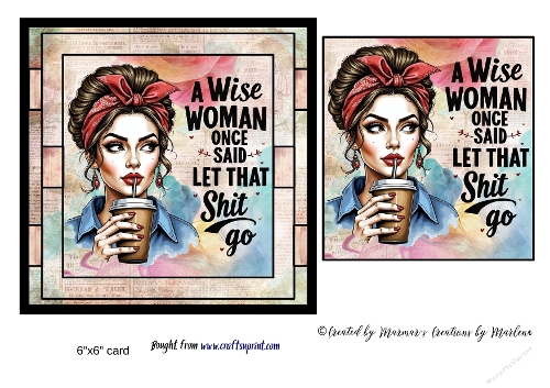 Retro Funny Sarcastic Sassy Girl card