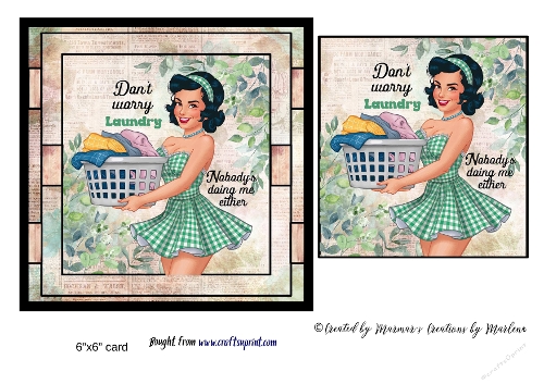 Retro Funny Sarcastic Sassy Girl card