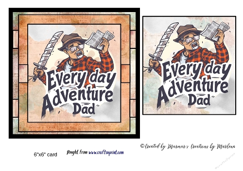 Retro Funny Father Dad card