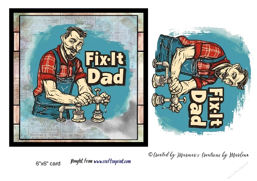 Retro Funny Father Dad card