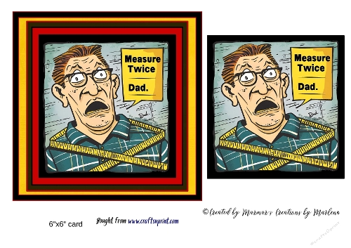 Retro Funny Father Dad card