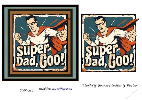 Retro Funny Father Dad card
