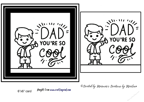 Fathers Day quick card