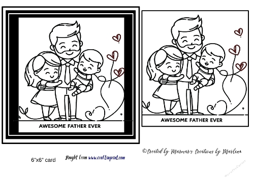 Fathers Day quick card