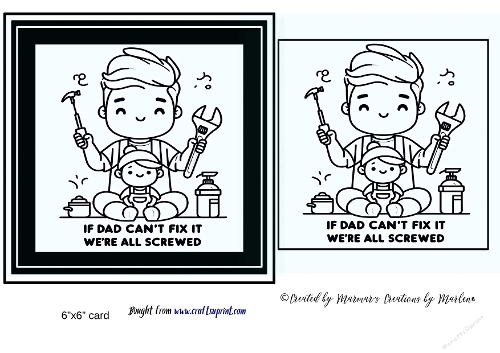 Fathers Day quick card