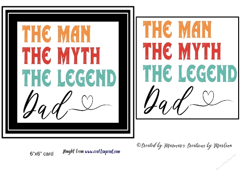 Fathers Day quick card