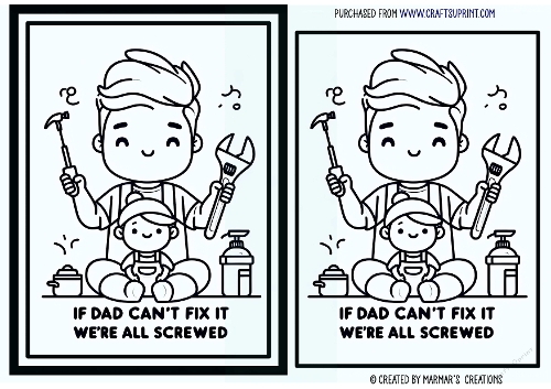 Fathers Day quick card