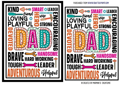 Fathers Day quick card