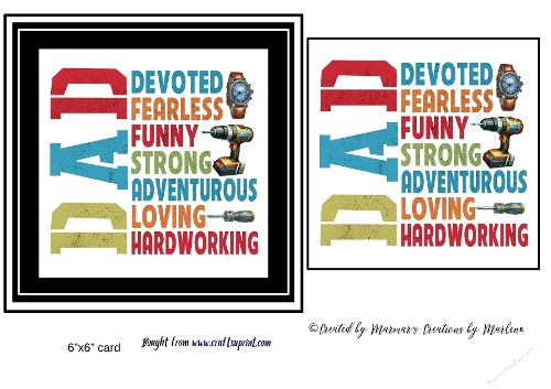 Fathers Day quick card