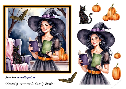 Halloween girl cards 