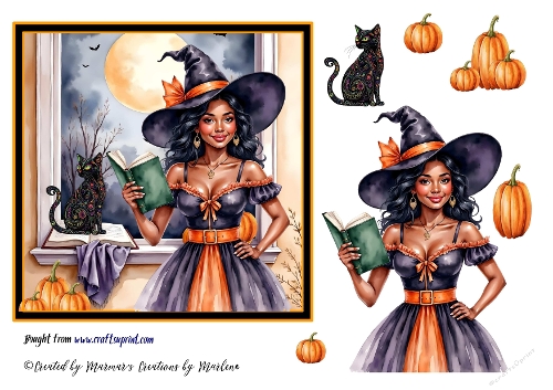 Halloween girl cards 