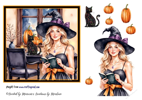 Halloween girl cards 