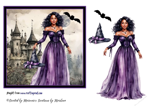 Halloween girl cards 