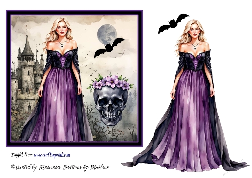 Halloween girl cards 