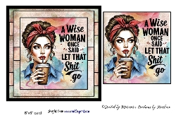 Retro Funny Sarcastic Sassy Girl card