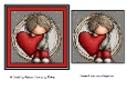 Simple Valentine quick card whimsical / quirky