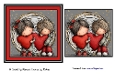 Simple Valentine quick card whimsical / quirky