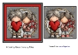 Simple Valentine quick card whimsical / quirky