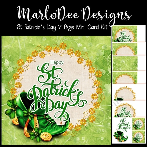 St. Patricks Day 8x8 Card Kit