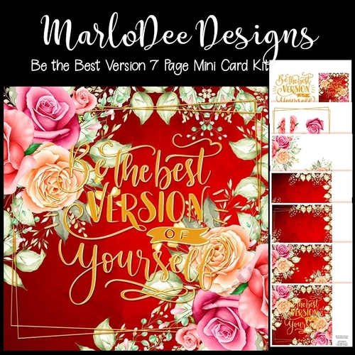 Be the Best Version of Yourself - Beautiful Roses 8x8 Mini Card Kit