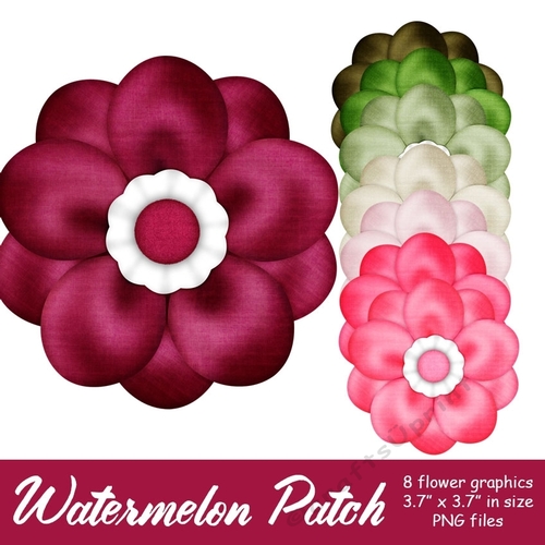 Watermelon Patch - Flower Graphics