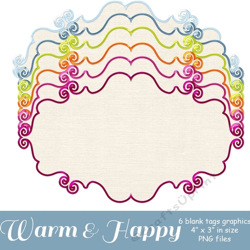 Warm & Happy - Blank Tags