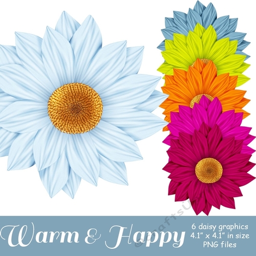 Warm & Happy - Daisy Graphics