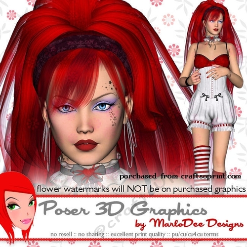 Sexy Delirium Woman Poser Graphics