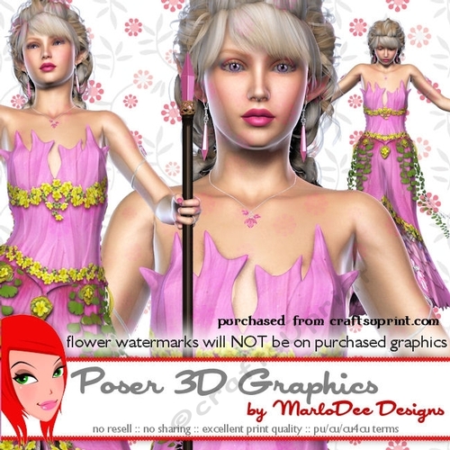 Female Elf Fantasy Poser Graphics package 2