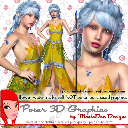 Female Elf Fantasy Poser Graphics package 3