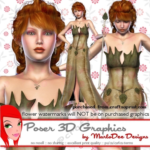 Female Elf Fantasy Poser Graphics package 4