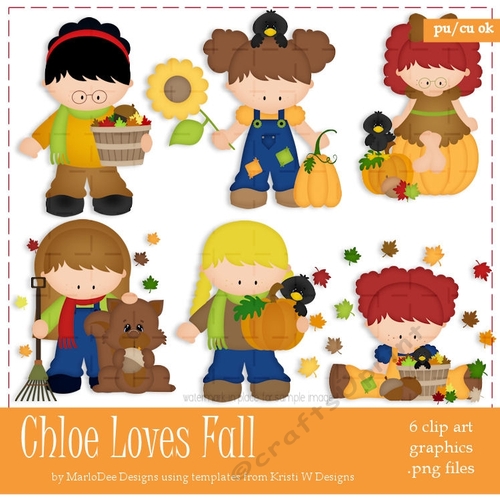 Chloe Loves Fall Clip Art