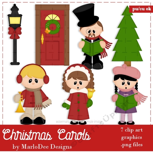 Christmas Carols Clip Art