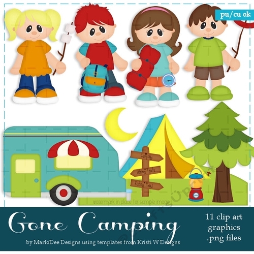 Gone Camping Clip Art