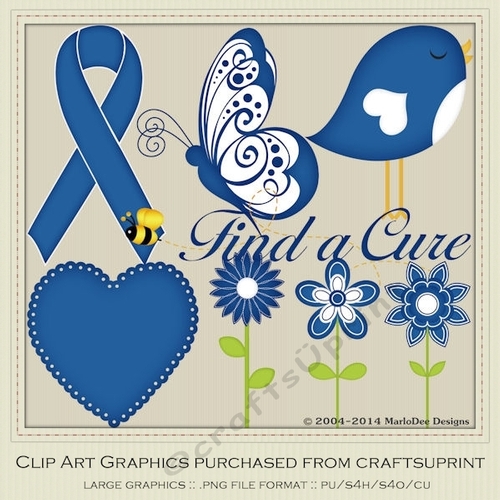 Blue Awareness Ribbons & Graphics